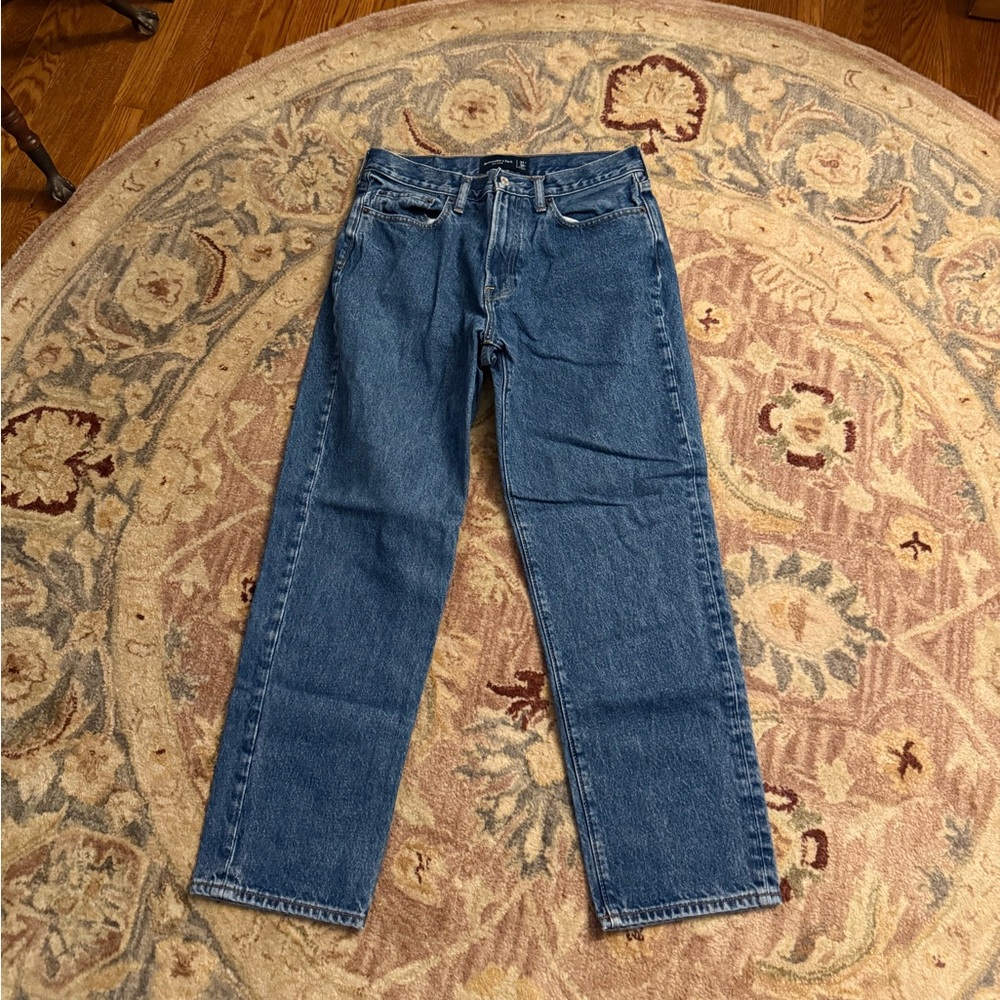 Abercrombie & Fitch Dark Wash Loose Jeans